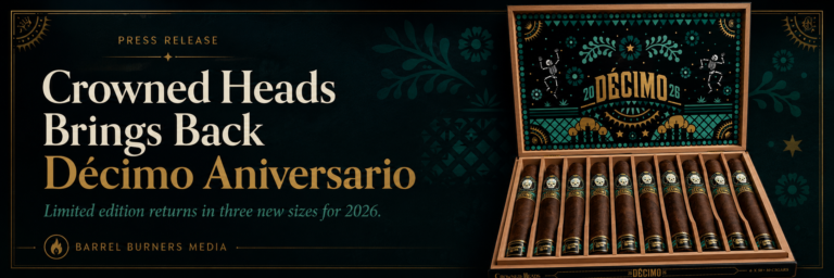 Crowned Heads Announces Return of Décimo Aniversario in Three New Sizes